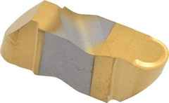 Kennametal - 4125NR K Grade KC730, 6.35mm Cutting Width Carbide Grooving Insert - 6.35mm Max Depth of Cut, Right Hand, 3.18mm Corner Radius, TiN Finish - Industrial Tool & Supply