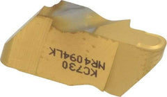 Kennametal - 4094NR K Grade KC730, 4.78mm Cutting Width Carbide Grooving Insert - 6.35mm Max Depth of Cut, Left Hand, 2.39mm Corner Radius, TiN Finish - Industrial Tool & Supply