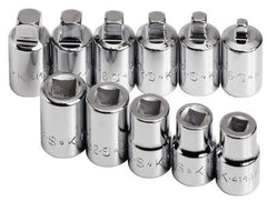 SK - 11 Piece 3/8" Drive Socket Set - 4 Points, 3/16" to 3/8" Range, Inch Measurement Standard - Industrial Tool & Supply