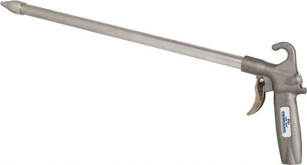 Guardair - 120 Max psi Whisper Jet Pistol Grip Blow Gun - 1/4 NPT, 18" Tube Length, Aluminum - Industrial Tool & Supply