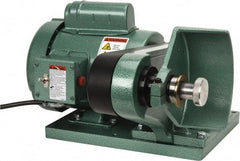 Burr King - 6" Wheel Diam x 1 & 2" Wheel Width, 3/4 hp Deburring/Polishing Grinder - 5/8" Arbor Hole Diam, 1 Phase, 120 Volts - Industrial Tool & Supply