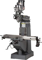 Bridgeport - 9" Table Width x 49" Table Length, Variable Speed Pulley Control, 3 Phase Knee Milling Machine - 2 hp - Industrial Tool & Supply