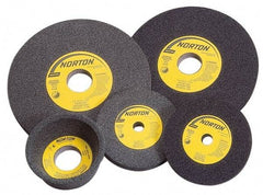 Norton - 7" Diam x 1-1/4" Hole x 1" Thick, I Hardness, 120 Grit Surface Grinding Wheel - Silicon Carbide, Type 1, Fine Grade, 3,600 Max RPM, Vitrified Bond, No Recess - Industrial Tool & Supply