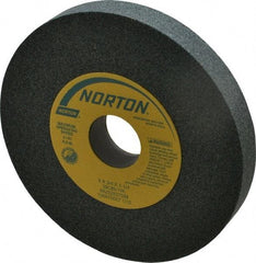 Norton - 6" Diam x 1-1/4" Hole x 3/4" Thick, I Hardness, 80 Grit Surface Grinding Wheel - Silicon Carbide, Type 1, Medium Grade, 4,140 Max RPM, Vitrified Bond, No Recess - Industrial Tool & Supply