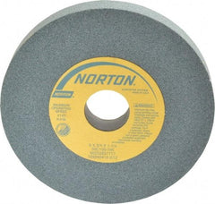 Norton - 6" Diam x 1-1/4" Hole x 3/4" Thick, I Hardness, 100 Grit Surface Grinding Wheel - Silicon Carbide, Type 1, Fine Grade, 4,140 Max RPM, Vitrified Bond, No Recess - Industrial Tool & Supply