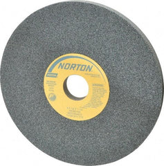 Norton - 8" Diam x 1-1/4" Hole x 1/2" Thick, I Hardness, 60 Grit Surface Grinding Wheel - Silicon Carbide, Type 1, Medium Grade, 3,600 Max RPM, Vitrified Bond, No Recess - Industrial Tool & Supply
