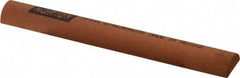 Norton - 4" Long x 1/2" Diam Aluminum Oxide Sharpening Stone - Half Round, Fine Grade - Industrial Tool & Supply