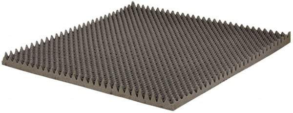 American Acoustical Products - 54" Long x 54" Wide, Polyurethane Foam Sheet - ASTM Specification, Gray - Industrial Tool & Supply