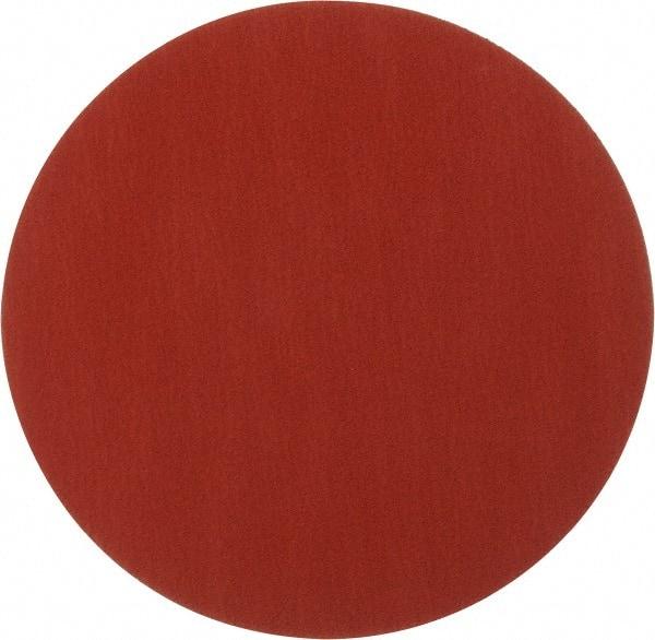 3M - 12" Diam, 60 Grit Ceramic Adhesive PSA Disc - Medium Grade, Orange, YF Weighted Backing, Flexible, Use with Bench Top Motors - Industrial Tool & Supply