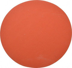 3M - 12" Diam, 80 Grit Ceramic Adhesive PSA Disc - Medium Grade, Orange, YF Weighted Backing, Flexible, Use with Bench Top Motors - Industrial Tool & Supply