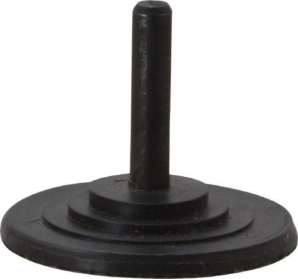 3M - 2" Diam Adhesive/PSA Disc Backing Pad - 1/4" Shank Diam, Medium Density, 15,000 RPM - Industrial Tool & Supply