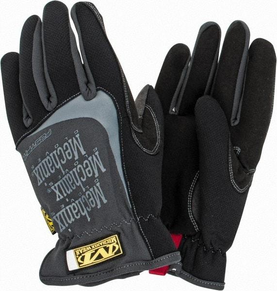 Mechanix Wear - Size L (10) Synthetic Leather General Protection Work Gloves - For Mechanic's & Lifting, Uncoated, Slip-On Cuff, Full Fingered, Black, Paired - Industrial Tool & Supply