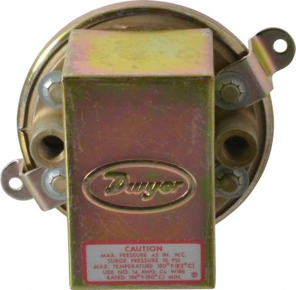 Dwyer - Low Differential Pressure Switch - 1/8 Inch Thread, 10 Maximum PSI, Low Differential Pressure Switches - Industrial Tool & Supply