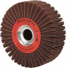 Superior Abrasives - 6" Diam, 120 Grit Aluminum Oxide Duplex Wheel - 1" Hole, 2" Wide, Coated, Fine Grade, 4,500 Max RPM - Industrial Tool & Supply