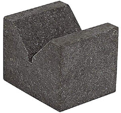 SPI - 90° Angle, Black Granite V-Block - 2-1/2" Long x 2" Wide x 2" High, Sold as Matched Pair - Industrial Tool & Supply