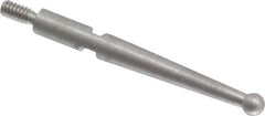 SPI - 0.08" Ball Diam, Steel, Ball Test Indicator Contact Point - 13/16" Contact Point Length, Use with Interapid Test Indicators - Industrial Tool & Supply