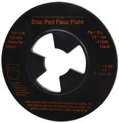 3M - 5" Max Diam, Abrasive Disc Face Plate - 5/8-11, 9,500 RPM - Industrial Tool & Supply
