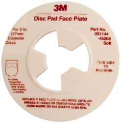 3M - 5" Max Diam, Abrasive Disc Face Plate - 5/8-11, 9,500 RPM - Industrial Tool & Supply