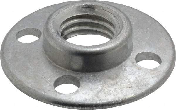 3M - 3/8" Max Diam, Abrasive Disc Retainer Nut - 5/8-11 Female, 3/8" Long - Industrial Tool & Supply