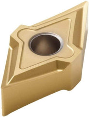 Seco - DNMP442 MF1 Grade TS2000 Carbide Turning Insert - TiAlN/TiN Finish, 55° Diamond, 1/2" Inscr Circle, 1/4" Thick, 1/32" Corner Radius - Industrial Tool & Supply