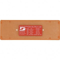 Dynabrade - 8 x 2-3/4" Rectangular Adhesive/PSA Backing Pad - Dynaline Compatible, Clip Attachment, Nonvacuum Pad, 3/8" Thick, Medium Density - Industrial Tool & Supply