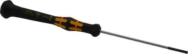 Wera - Electronic/Electrostatic Slotted Screwdriver - Round Shank, Ergonomic Handle - Industrial Tool & Supply