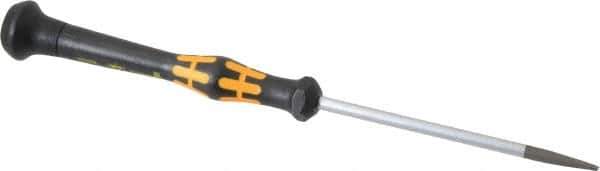 Wera - Electronic/Electrostatic Slotted Screwdriver - Round Shank, Ergonomic Handle - Industrial Tool & Supply
