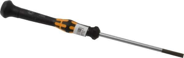 Wera - Electronic/Electrostatic Slotted Screwdriver - Round Shank, Ergonomic Handle - Industrial Tool & Supply