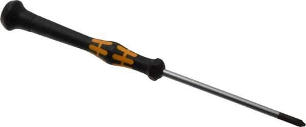 Wera - #1, 6-7/8" OAL, Electronic/Electrostatic Phillips Screwdriver - 3-1/8" Blade Length, Round Shank, Ergonomic Handle - Industrial Tool & Supply