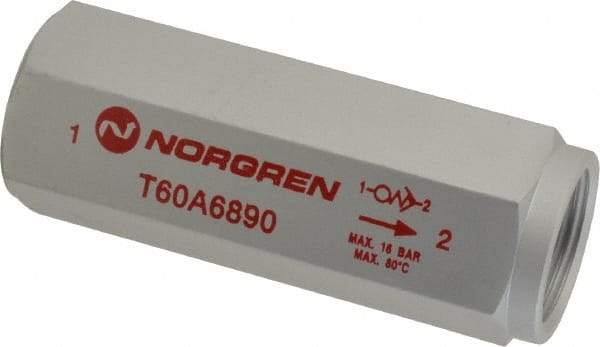 Norgren - 3/4" NPT Low Flow Air Fuse - 0 to 232 psi, Shutoff Valve & Aluminum Material - Industrial Tool & Supply