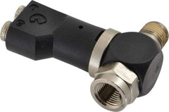 Norgren - 5/32" Tube x 1/8" NPTF Pressure Sensor Fitting Valve - 0 to 145 psi & Brass Material - Industrial Tool & Supply