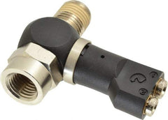 Norgren - 5/32" Tube x 1/4" NPTF Pressure Sensor Fitting Valve - 0 to 145 psi & Brass Material - Industrial Tool & Supply