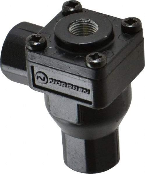 Norgren - 1/8" NPT Quick Exhaust Valve - 7 to 145 psi, Zinc Material - Industrial Tool & Supply