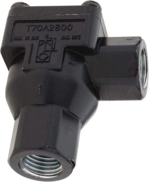 Norgren - 1/4" NPT Quick Exhaust Valve - 7 to 145 psi, Zinc Material - Industrial Tool & Supply