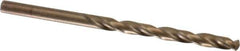 Triumph Twist Drill - 3/16" 135° Cobalt Jobber Drill - Oxide/Gold Finish, Right Hand Cut, Spiral Flute, Straight Shank, 3-1/2" OAL, Split Point - Industrial Tool & Supply