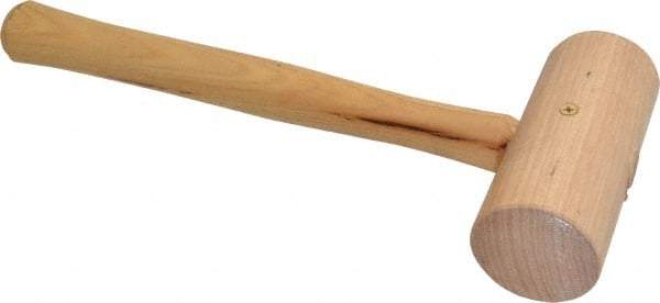 Garland - 1-1/4 Lb Head Wooden Mallet - 13-1/2" Long Wood Handle - Industrial Tool & Supply