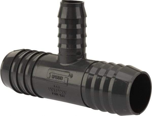 Value Collection - 1-1/4 x 1-1/4 x 3/4" Barb, Multiple Barbed Tube Reducing Tee - PVC, Male - Industrial Tool & Supply