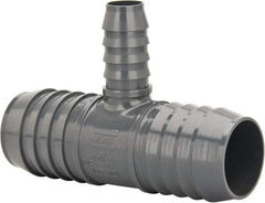 Value Collection - 1-1/2 x 1-1/2 x 3/4" Barb, Multiple Barbed Tube Reducing Tee - PVC, Male - Industrial Tool & Supply