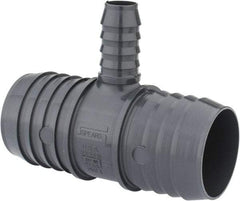 Value Collection - 2 x 2 x 3/4" Barb, Multiple Barbed Tube Reducing Tee - PVC, Male - Industrial Tool & Supply