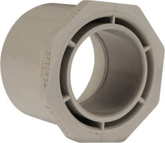 Value Collection - 2-1/2 x 1-1/2" PVC Plastic Pipe Bushing - Schedule 40, Spig x Slip End Connections - Industrial Tool & Supply