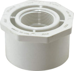Value Collection - 3 x 1-1/2" PVC Plastic Pipe Bushing - Schedule 40, Spig x FIPT End Connections - Industrial Tool & Supply