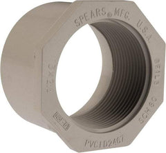 Value Collection - 3 x 2-1/2" PVC Plastic Pipe Bushing - Schedule 40, Spig x FIPT End Connections - Industrial Tool & Supply