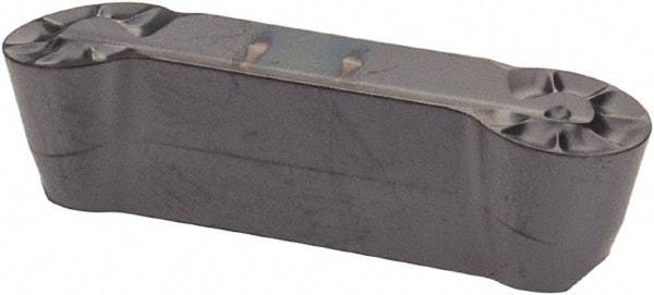 Iscar - 840GDMY Grade IC908, 8mm Cutting Width Carbide Grooving Insert - 25mm Max Depth of Cut, Neutral, 4mm Corner Radius, TiAlN Finish - Industrial Tool & Supply