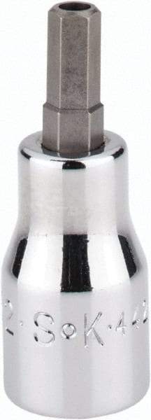 SK - 3/8" Drive, 7/32" Hex Bit Socket - 1-11/16" OAL, Tamper Resistant - Industrial Tool & Supply