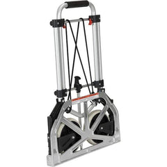 Vestil - 250 Lb Capacity 26" OAH Hand Truck - Fold Away Handle, Aluminum, Rubber Wheels - Industrial Tool & Supply