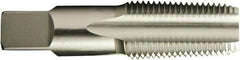 Vermont Tap & Die - 2 - 11-1/2 NPT Thread, 7 Flute Standard Pipe Tap - 4-1/2" OAL, 1-3/4" Thread Length, 1-7/8" Shank Diam, Bright Finish, High Speed Steel - Exact Industrial Supply