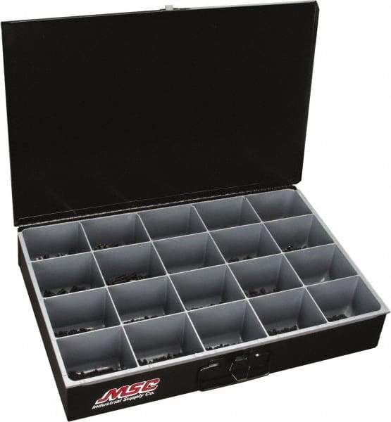 Value Collection - 925 Piece, #6 to 3/8, Steel Set Screw Assortment - Socket Cap Head, Hex Socket Drive, 3/16 to 3/4" Long - Industrial Tool & Supply