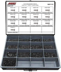 Value Collection - 1,300 Piece Steel Socket Head Cap Screws - #6 to #10 Thread - Industrial Tool & Supply