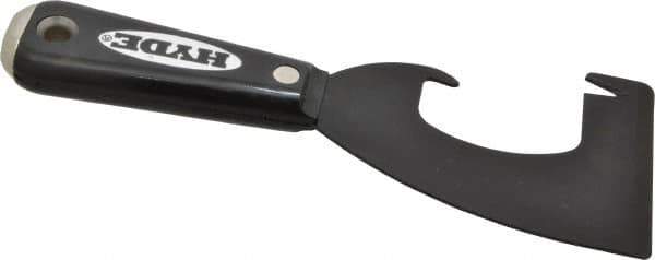 Hyde Tools - Stiff Carbon Steel 1-Edge Scraper - 3" Blade Width x 4-1/2" Blade Length, Nylon Handle - Industrial Tool & Supply