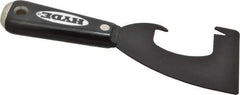 Hyde Tools - Stiff Carbon Steel 1-Edge Scraper - 3" Blade Width x 4-1/2" Blade Length, Nylon Handle - Industrial Tool & Supply